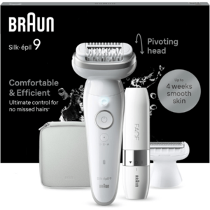 מסיר שיער סדרה 9 עם אביזר לפנים Braun Silk Epil 9 SES9-341
