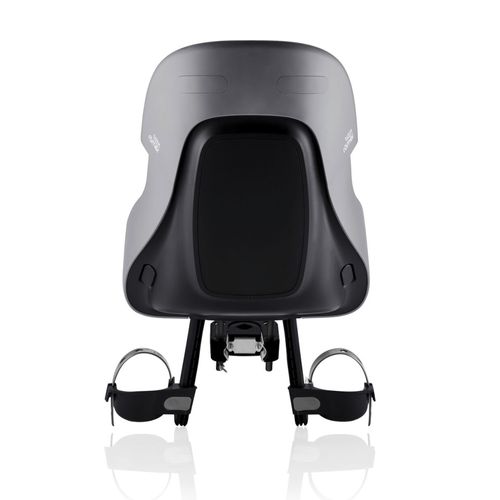 מושב פעוט קדמי לאופניים JOCKEY MINI עם ידית אחיזה וחיבור למוט הכידון - אפור Mineral Grey