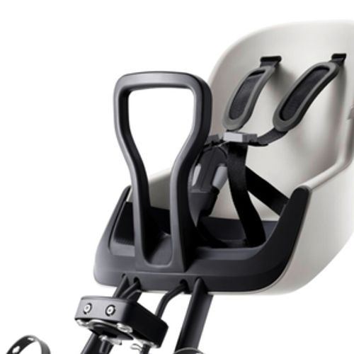 מושב פעוט קדמי לאופניים JOCKEY MINI עם ידית אחיזה וחיבור למוט הכידון - אפור Mineral Grey