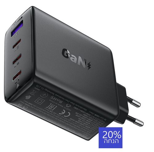 מטען קיר מהיר AceFast A94 PD100W GaN 