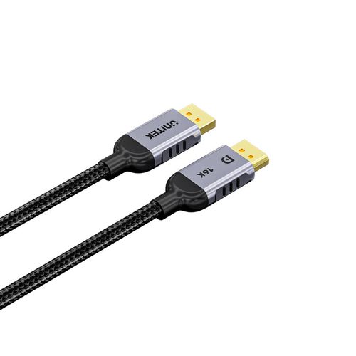 כבל DisplayPort 2.1 לגיימינג 1מטר Unitek 16K Ultera HD C1626GY01