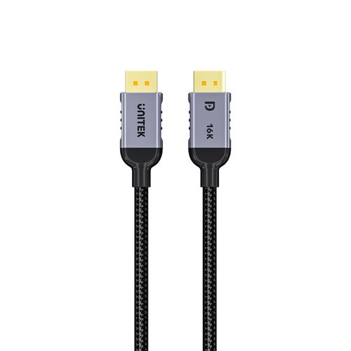 כבל DisplayPort 2.1 לגיימינג 1מטר Unitek 16K Ultera HD C1626GY01