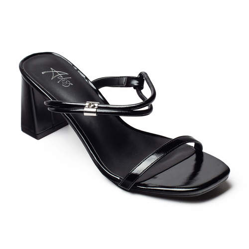 כפכף עם עקב לנשים של אדיס בצבע שחור  | 36-41 | 855725 ADISS BLACK HEEL 
