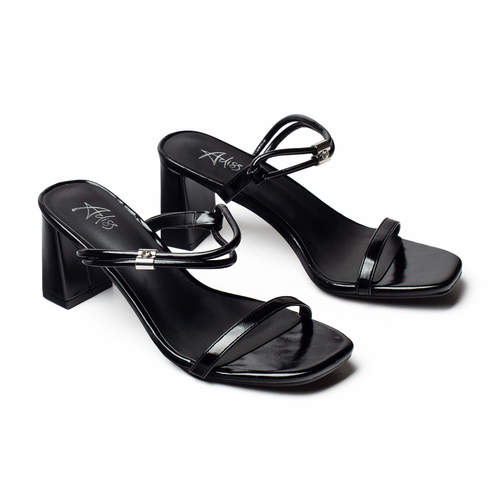 כפכף עם עקב לנשים של אדיס בצבע שחור  | 36-41 | 855725 ADISS BLACK HEEL 