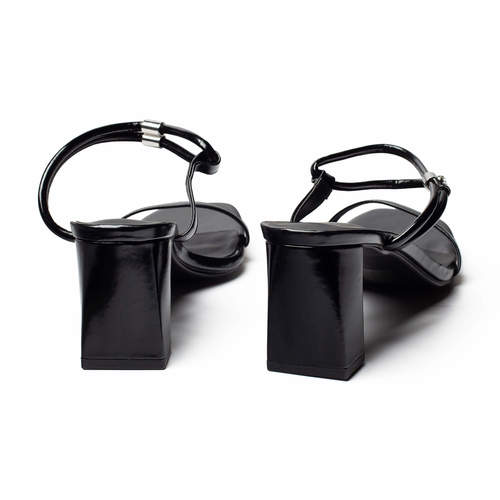 כפכף עם עקב לנשים של אדיס בצבע שחור  | 36-41 | 855725 ADISS BLACK HEEL 