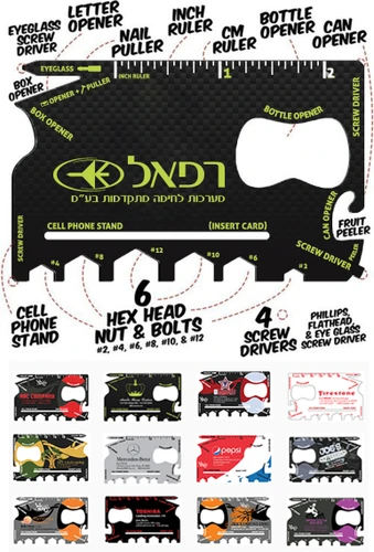 18 כלים בכלי 1 לארנק! ®Wallet Ninja המקורי