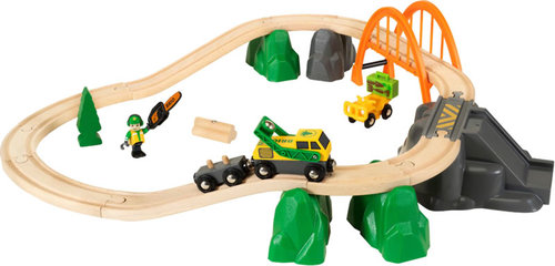 מסלול טעינה ופריקת בולי עץ עם גשר 24 חלקים