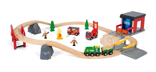 סט רכבת כיבוי והצלה 30 חלקים