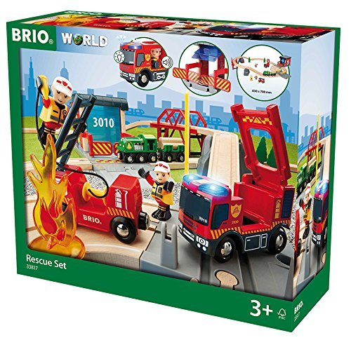 סט רכבת כיבוי והצלה 30 חלקים