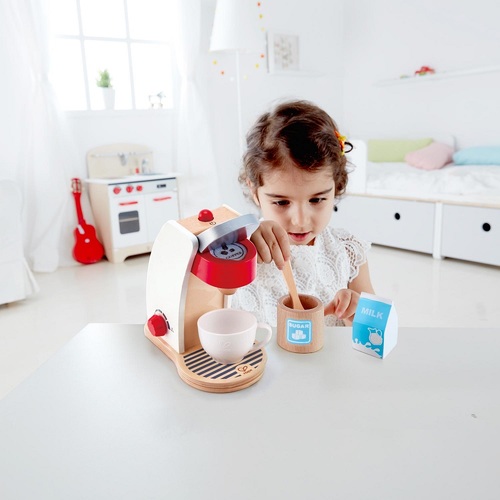סט מכונת אספרסו מעץ עם אביזרים 6 חלקים