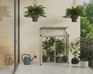 חממה ביתית 0.6x1.3 LEAN TO הובלה חינם 702969