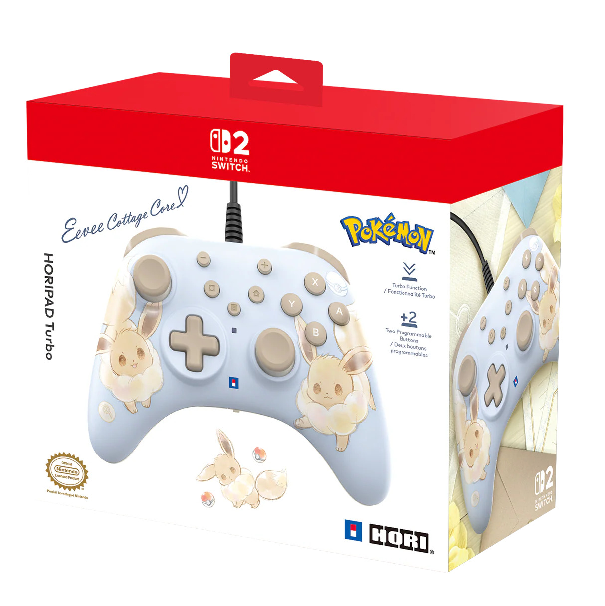NSW2 CONTROLLER WIRED HORIPAD EEVEE COTTAGECORE