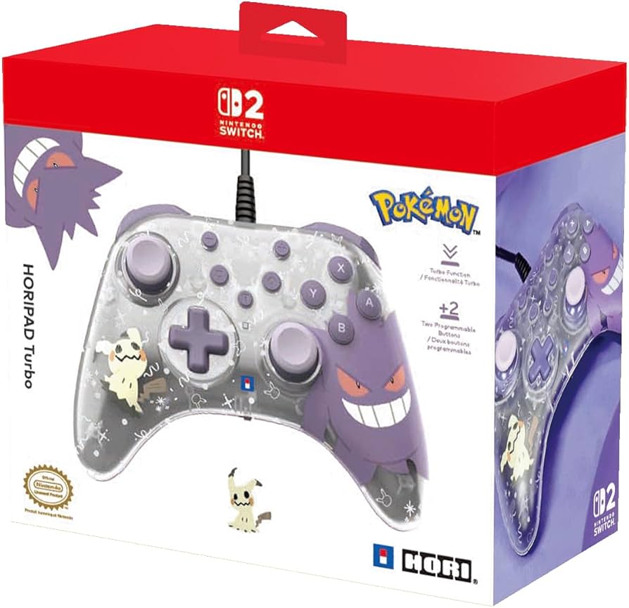NSW2  CONTROLLER WIRED HORIPAD GENGAR E MIMIKYU