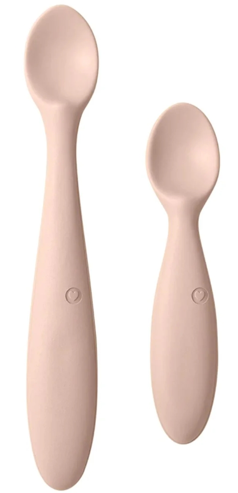 סט כפיות לתינוק 2 יחידות ורוד BIBS
