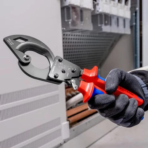 מספרי כבלים ראצ’ט מקצועיים 250 מ״מ דגם 9531250 Knipex קניפקס