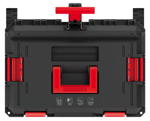 טרולי כלי עבודה KISTENBERG X BLOCK PRO 50 דגם KXB604050 - טרולי מקצועי עם מגשים נשלפים וגלגלים מצופים אלסטומר לנשיאת כלי עבודה כבדים ושימוש כפלטפורמת עבודה