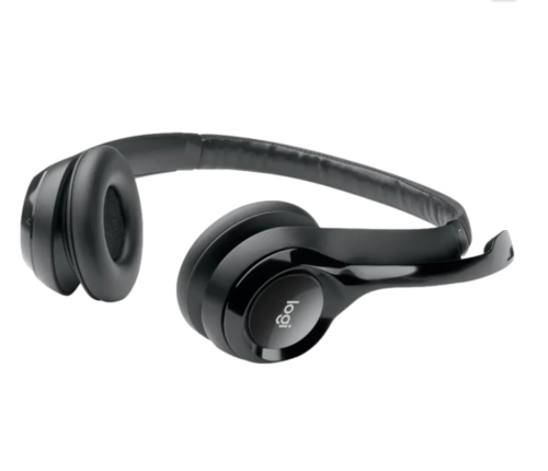 אוזניות סטריאו חוטיות Logitech H390 Wired USB Headset