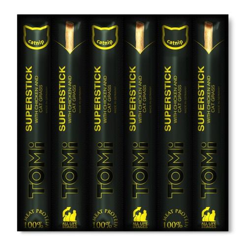 חטיף Tomi טומי חתול עוף 30 גרם (6 סטיקים)