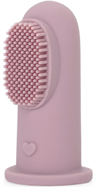 מברשת שיניים אצבע מסיליקון צבע ורוד – Finger Tooth Brush