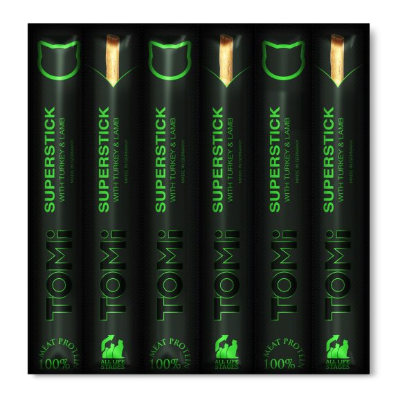 חטיף Tomi טומי חתול הודו וכבש 30 גרם (6 יחידות)