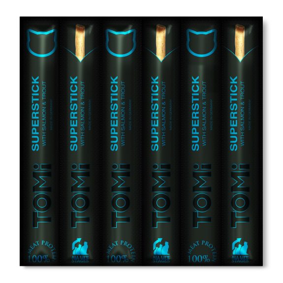 חטיף Tomi טומי חתול סלמון 30 גרם (6 יחידות)