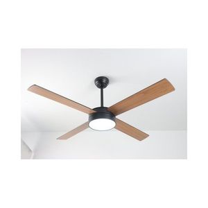  מאוורר חכם שחור/עץ PORTO 52 SMART 