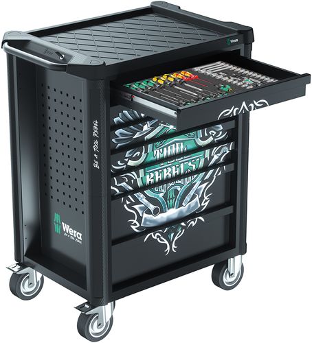 עגלת כלים מזוודת 94 יח' כולל גלגלים 9700