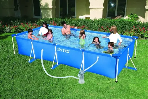 בריכת עמודים A מלבנית 4.5M X2.2M X 84CM כולל משאבה 600נ גלון ק1 28274