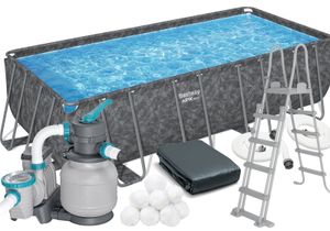בריכת עמודים מלבנית 7.32MX3.66MX1.32M 561KG bestway