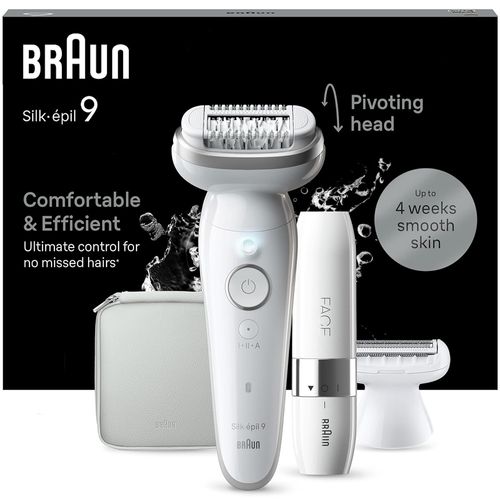 מסיר שיער סדרה 9 עם אביזר לפנים Braun Silk Epil 9 SES9-341