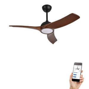 מאוורר תקרה פנמה "44 חכם ניסקו DC WIFI תאורה 24W ושלט PANAMA 42 SMART