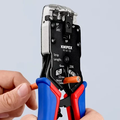 לוחץ מחברי טלפון מקצועי Western Plugs דגם 975112 Knipex קניפקס