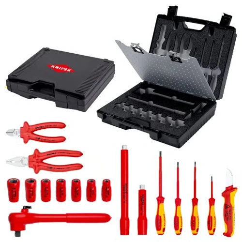 סט כלים מבודד מקצועי 17 חלקים 989911 Knipex קניפקס