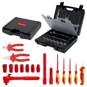 סט כלים מבודד מקצועי 17 חלקים 989911 Knipex קניפקס