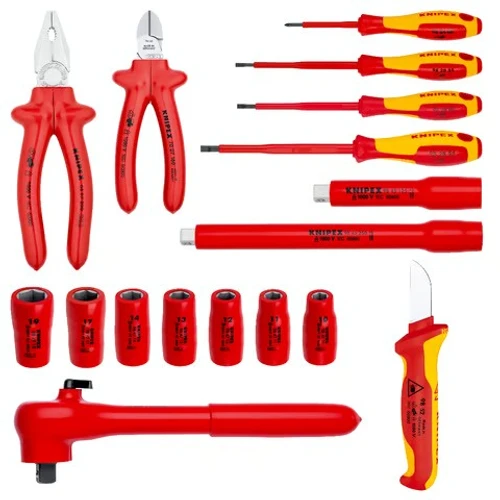 סט כלים מבודד מקצועי 17 חלקים 989911 Knipex קניפקס