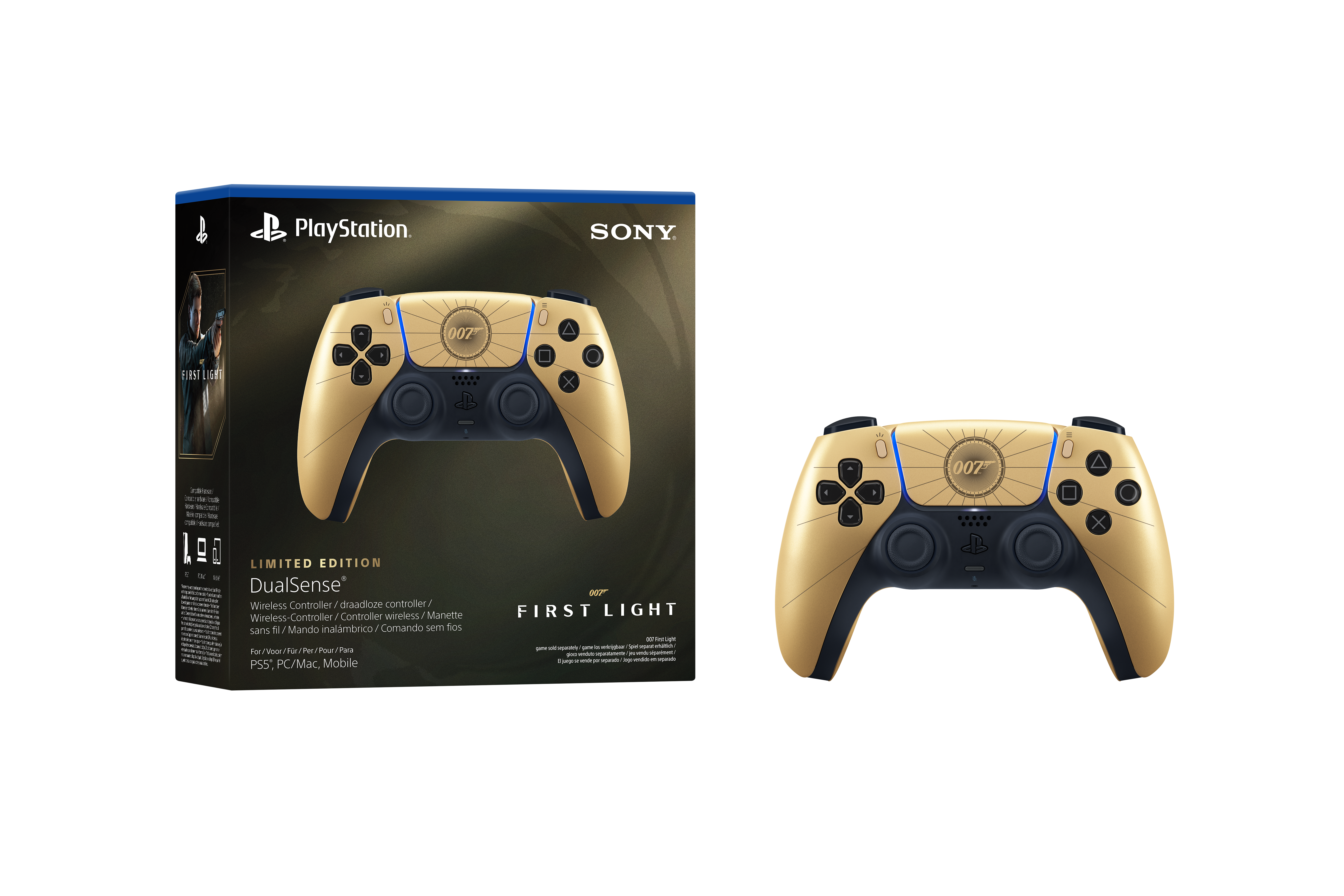  בקר אלחוטי מהדורה מוגבלת  DualSense  007 First Light   PS5  