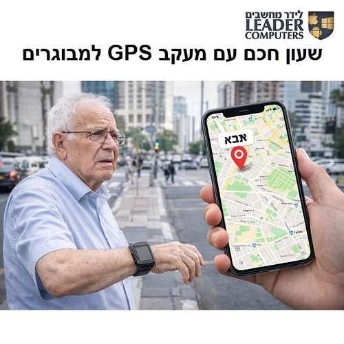 שעון חכם עם מעקב GPS למבוגרים | PAPAWATCH 4G