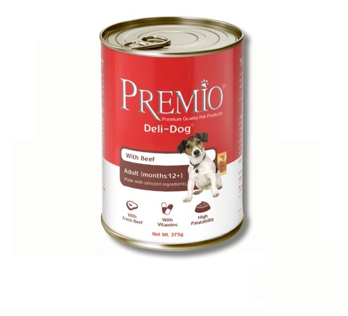 שימורים לכלב פרימיו Premio בטעם בקר
