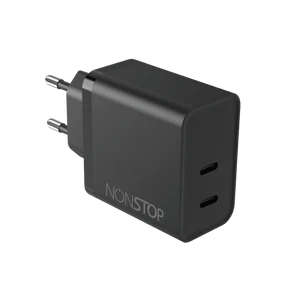 מטען בית שחור NONSTOP PowerLine 2*PD 45W