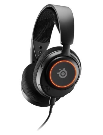 אוזניות גיימינג חוטיות Steelseries Arctis Nova 3 עם תאורת RGB ומיקרופון