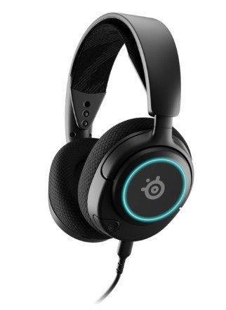 אוזניות גיימינג חוטיות Steelseries Arctis Nova 3 עם תאורת RGB ומיקרופון