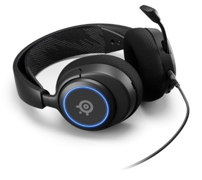 אוזניות גיימינג חוטיות Steelseries Arctis Nova 3 עם תאורת RGB ומיקרופון