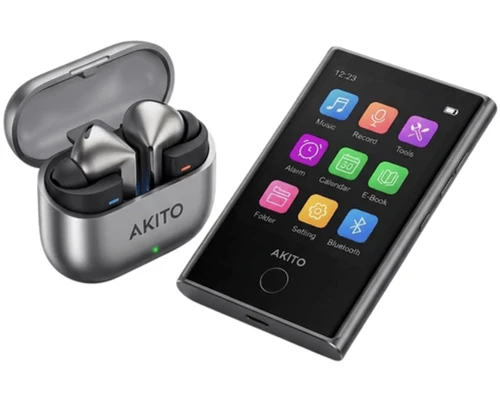 נגן אקיטו X-POD + אוזניות AKITO TWS