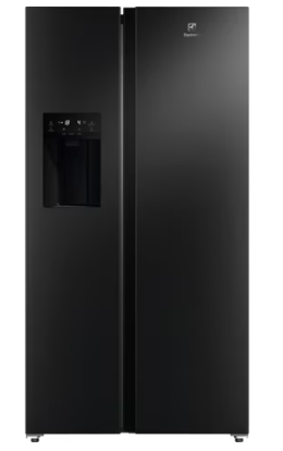 מקרר דלת ליד דלת 596 ליטר SBS דגם ESE6670A-B אלקטרולוקס Electrolux נירוסטה מושחרת