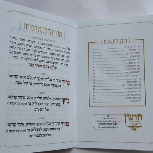 זמירות שבת דגם מעין עולם הבא