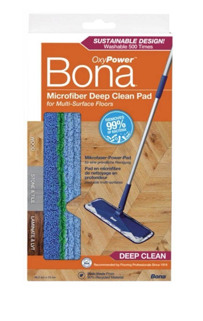 פד מיקרופייבר לניקוי עמוק Bona OxyPower Deep Clean