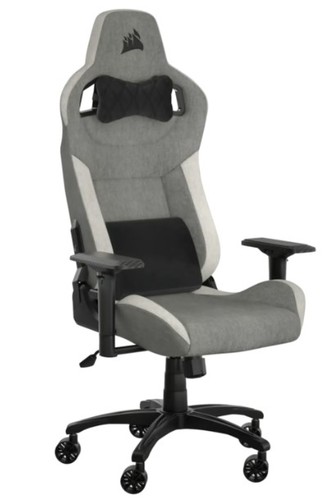 כיסא גיימינג Corsair T3 Rush 2023 Fabric White/Grey