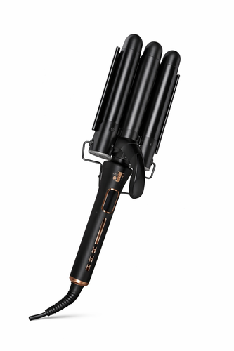 מסלסל שיער מקצועי 3 גלילים JM-007 – חום עד 230°C | תלתלים מושלמים במהירות