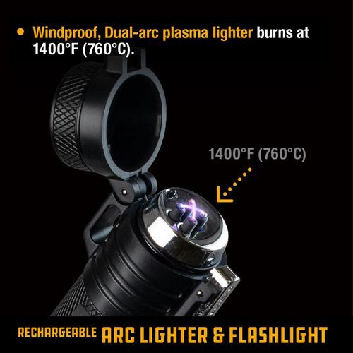 פנס מצית RECHARGEABLE PLASMA TORCH & FLASHLIGHT - UCO Gear