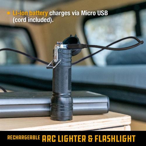 פנס מצית RECHARGEABLE PLASMA TORCH & FLASHLIGHT - UCO Gear